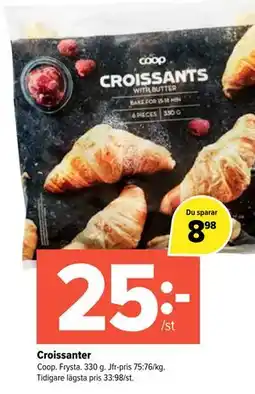 Coop Extra Croissanter erbjuda