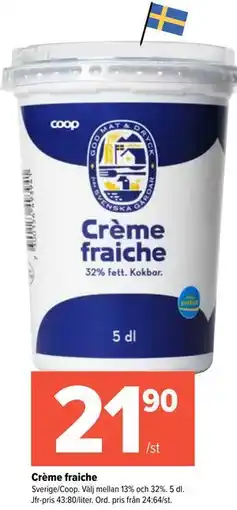 Coop Extra Crème fraiche erbjuda