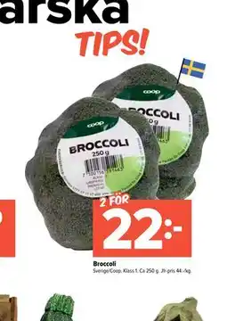 Coop Extra Broccoli erbjuda
