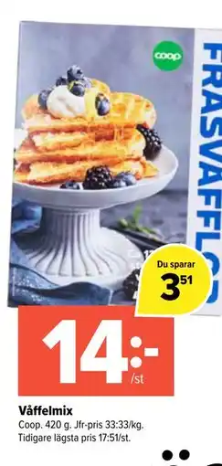 Coop Extra Våffelmix erbjuda