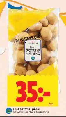 ICA Supermarket FAST POTATIS I PÅSE erbjuda