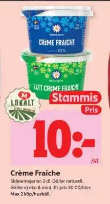 ICA Supermarket CRÈME FRAICHE erbjuda