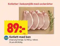 ICA Supermarket Kotlett med ben erbjuda