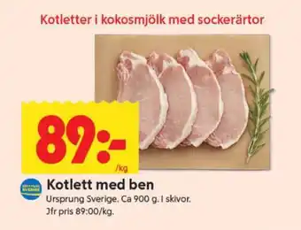 ICA Supermarket Kotlett med ben erbjuda