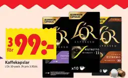 ICA Supermarket Kaffekapslar L'or erbjuda
