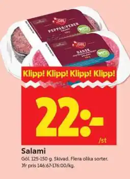 ICA Supermarket Salami erbjuda