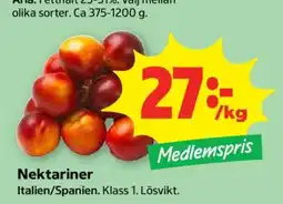 Stora Coop Nektariner erbjuda