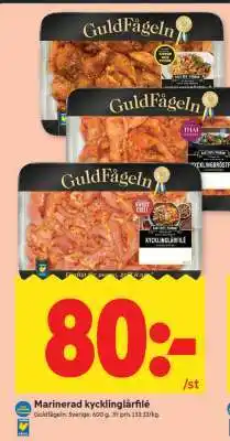ICA Supermarket Marinerad kycklinglårfilé erbjuda