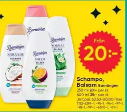 DollarStore Schampo, Balsam Barnängen erbjuda