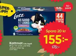DollarStore Kattmat Latz Agail erbjuda