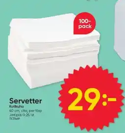 DollarStore Servetter erbjuda
