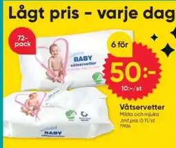 DollarStore Våtservetter erbjuda