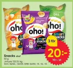 DollarStore Snacks oho! erbjuda
