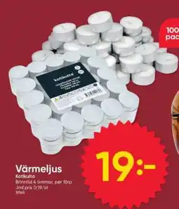 DollarStore Värmeljus Kotikulta erbjuda