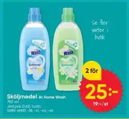 DollarStore Sköljmedel At Home Wash erbjuda
