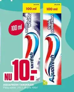 ÖoB AQUAFRESH TANDKRÄM erbjuda