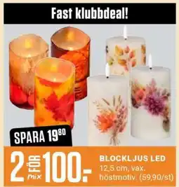 ÖoB BLOCKLJUS LED erbjuda
