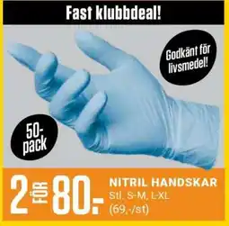 ÖoB NITRIL HANDSKAR erbjuda