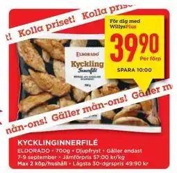 Willys Kycklinginnerfilé erbjuda