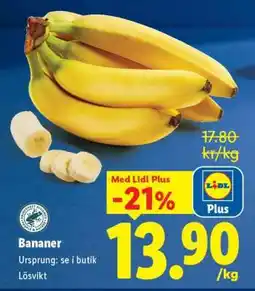 Lidl Bananer erbjuda