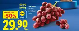 Lidl Röda druvor erbjuda