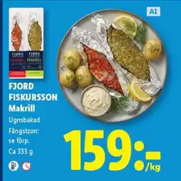Lidl FJORD FISKURSSON Makrill erbjuda