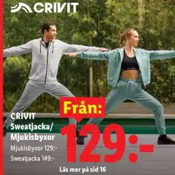 Lidl CRIVIT Sweatjacka/Mjukisbyxor erbjuda