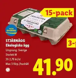 Lidl STJÄRNÄGG Ekologiska ägg erbjuda