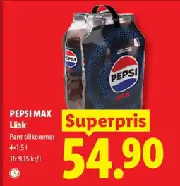 Lidl PEPSI MAX LÄSK erbjuda