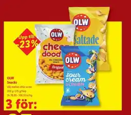 Lidl OLW snacks erbjuda