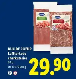 Lidl DUC DE COEUR Lufttorkade charkuterier erbjuda