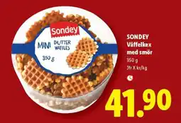 Lidl Sondey Våffelkex med smör erbjuda