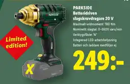Lidl PARKSIDE Batteridriven slagskruvdragare, 20 V erbjuda