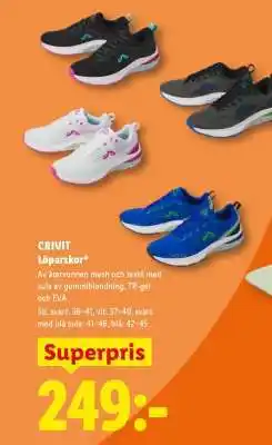 Lidl CRIVIT Löparskor erbjuda