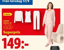Lidl esmara Pyjamas, set erbjuda