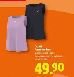 Lidl CRIVIT Funktionslinne erbjuda
