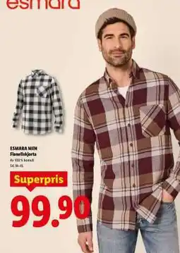 Lidl Esmara Men Flanellskjorta erbjuda