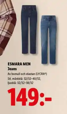 Lidl ESMARA MEN Jeans erbjuda