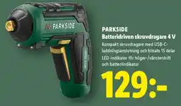 Lidl PARKSIDE Batteridriven skruvdragare 4 V erbjuda