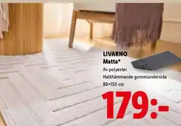Lidl Livarno Matta erbjuda