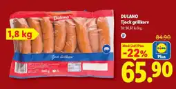 Lidl Dulano Tjock grillkorv erbjuda