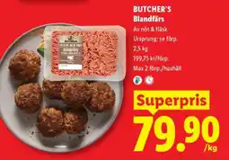 Lidl Butcher's Blandfärs erbjuda