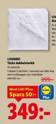 Lidl LIVARNO Täcke dubbelstorlek erbjuda