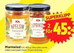 ICA Supermarket Ica marmelad erbjuda