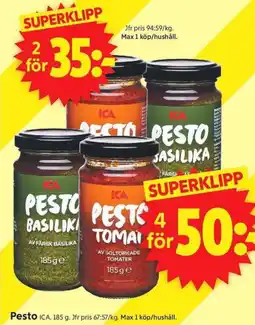 ICA Supermarket Pesto ICA erbjuda