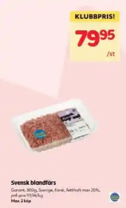 Hemköp Garant blandfars erbjuda