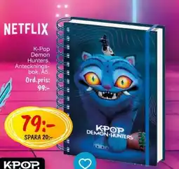 Leklust Netflix K-Pop Demon Hunters Anteckningsbok erbjuda