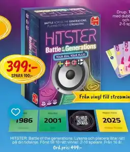 Leklust Hitster Battle of the Generations erbjuda