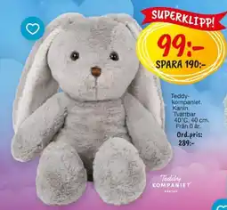 Leklust Teddy kompaniet kanin erbjuda