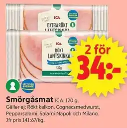 ICA Supermarket Ica smörgåsmat erbjuda